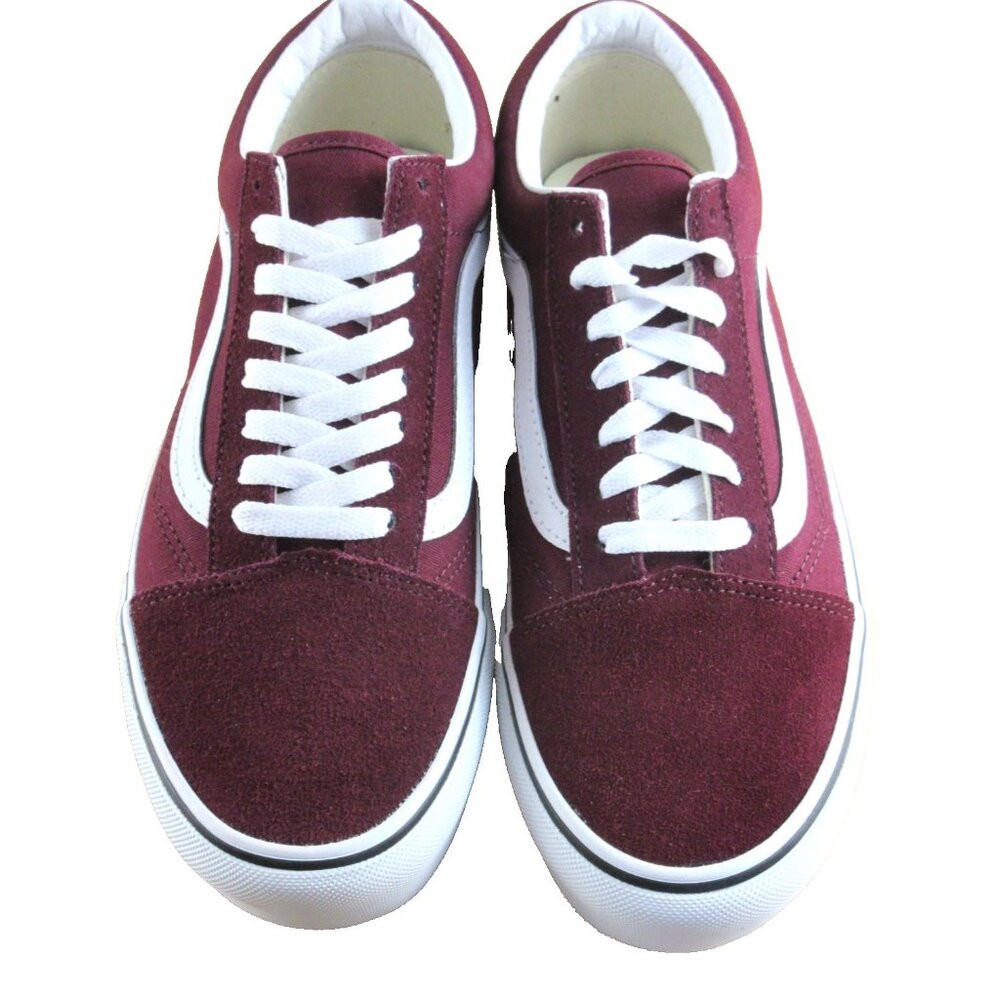 Vans Women's Old Skool Platform Port Royale True White Platform Shoes Sizes NIB - Picture 3 of 7